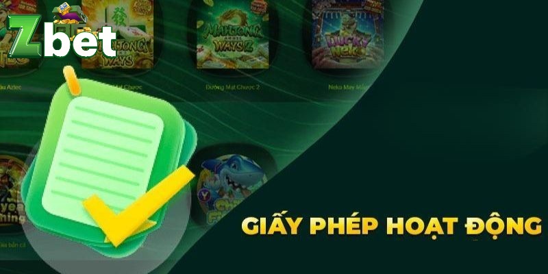 Giấy phép hoạt động Zbet được cấp phép từ Pagcor